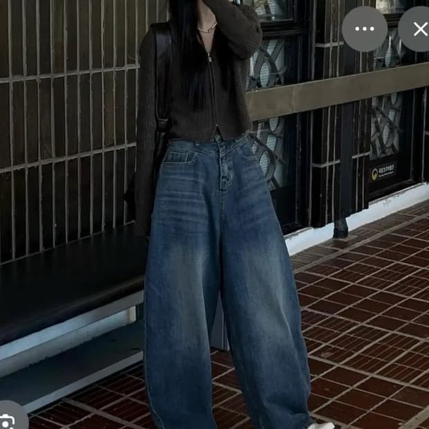 트리밍버드 프론트요크데님 s