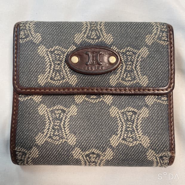 셀린느 빈티지 데님 반지갑