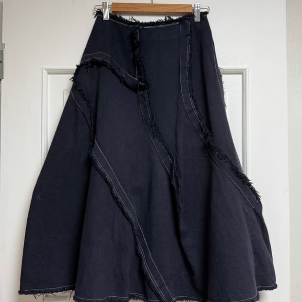 꼼데 데님 스커트