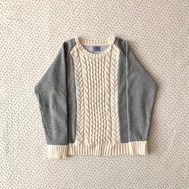 coen 니트 패치 맨투맨