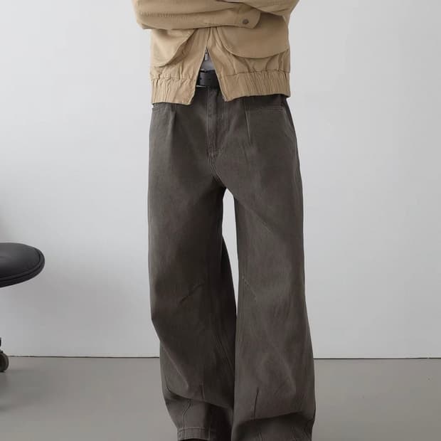 INKNOTS 브라운 코튼 팬츠 치노팬츠 