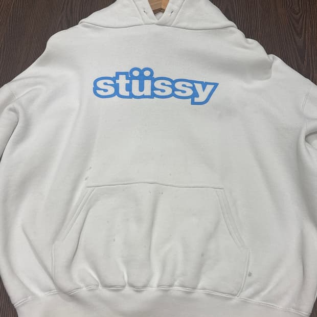 90s Old stussy logo hoodie