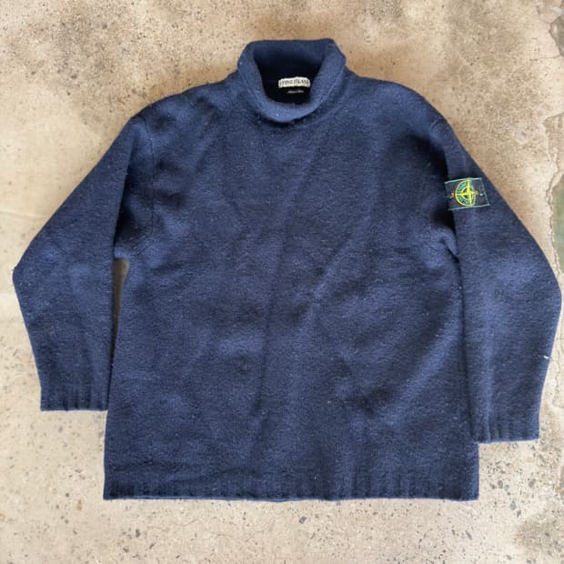 95AW 스톤 아일랜드 울 롤넥 니트