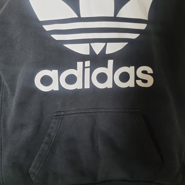 아디다스 워세드 빅로고 후드티