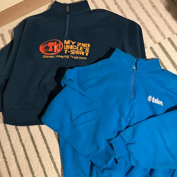 [일괄판매] 테켓 하프지업 스웻셔츠 m 2장