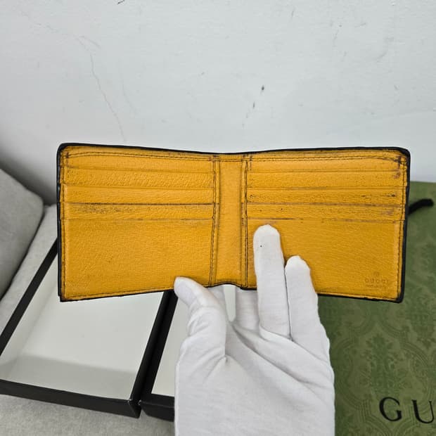 [정품 보증서] 구찌 웹삼선 장지갑