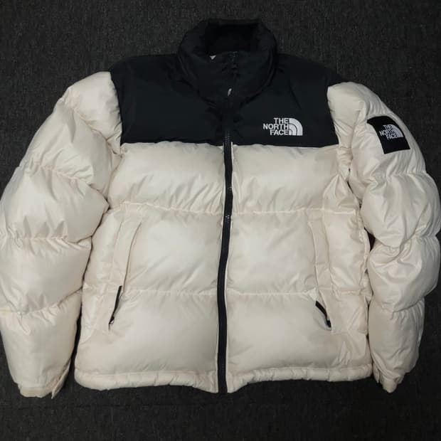 노스페이스 화이트 라벨 노벨티 눕시 다운 자켓 크림