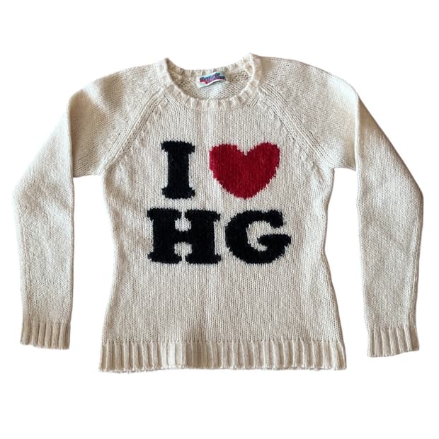 (우주매물) 히스테릭 글래머 아카이브  I♡HG 모헤어 니트 스웨터