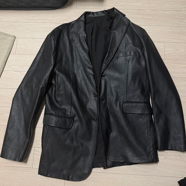 Leather blazer