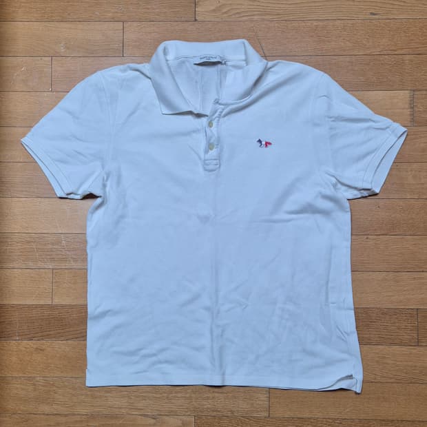 메종키츠네 화이트 카라티 XL