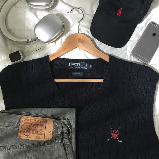 (MAN) 폴로랄프로렌 니트 베스트 XXL