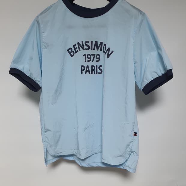 벤시몽파리 배색 바스락 티셔츠 m