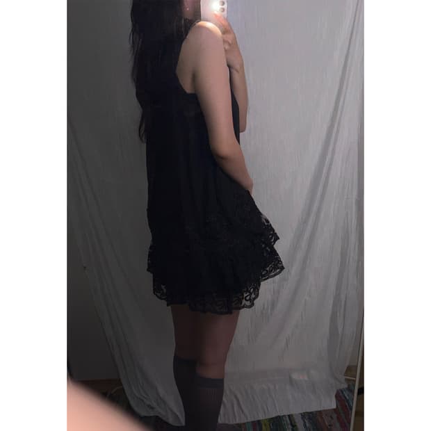 Midnight Lace Mini Dress