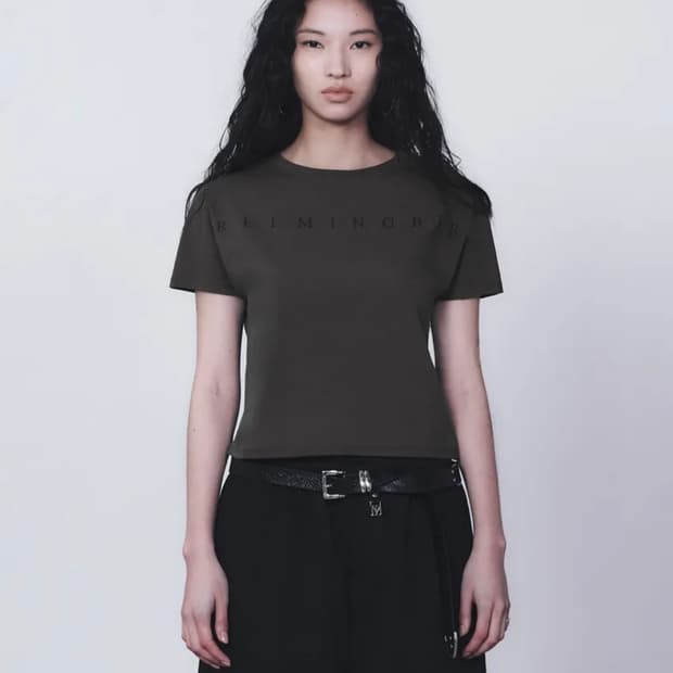 트리밍버드 Horizon Logo Crop T-Shirts 차콜