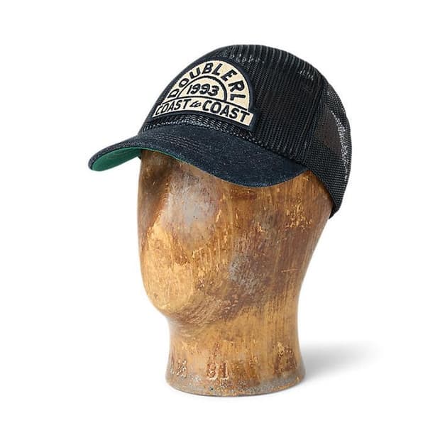 RRL 더블알엘 데님 빌 메쉬 트러커캡