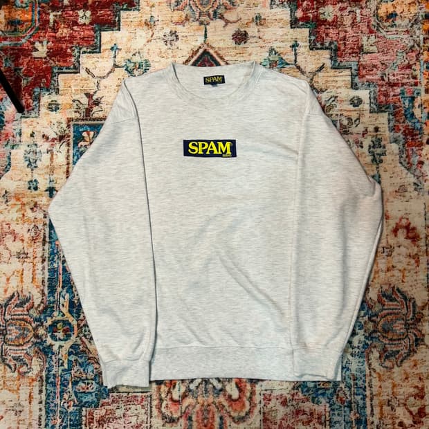 [XL] 빈티지 스팸 자수로고 스웻셔츠