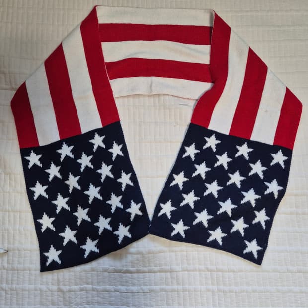 빈티지 성조기 머플러 목도리