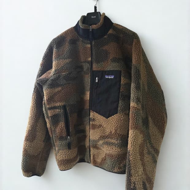 (L)파타고니아 클래식 레트로x 자켓 레트로엑스 올리브 카모
