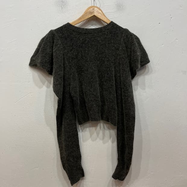 Chico jpn 퍼프숄더 크롭 니트 우먼즈