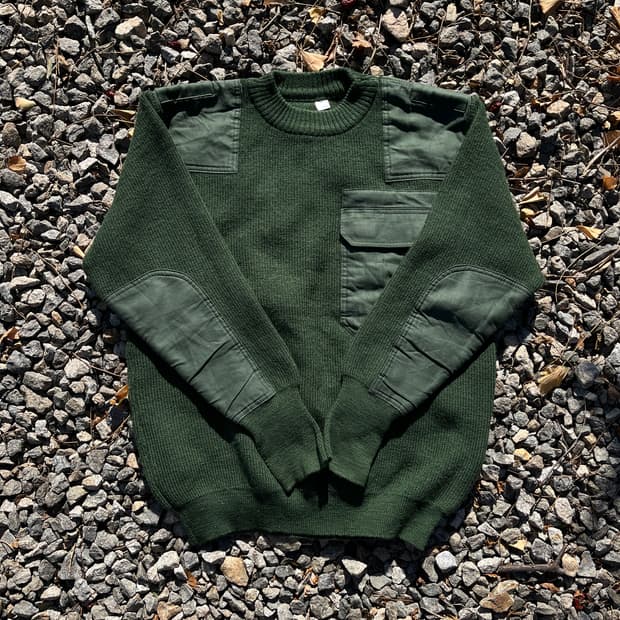 코만도 밀리터리 빈티지 니트 (실측확인)