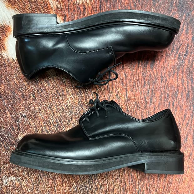 [265] 필로모티 에테르노 블랙 레더 더비 슈즈