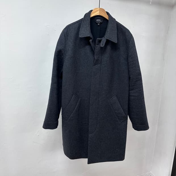 APC 아페쎄 남성 히든 울 싱글 코트 M사이즈 J32