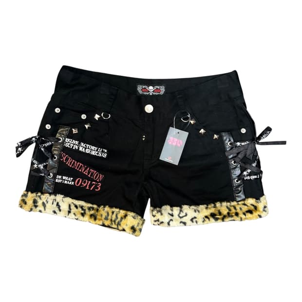 MAD PUNKS 매드펑크 아일렛 호피퍼 팬츠 펑크y2k갸루