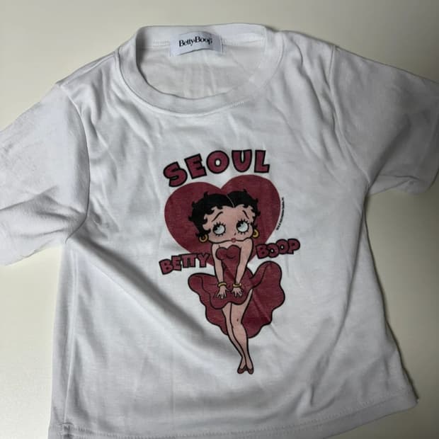 새상품) 베티붑 프린팅 티셔츠