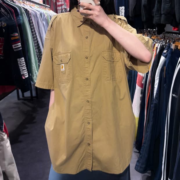 [IM] Carhartt 칼하트 반팔 셔츠 베이지