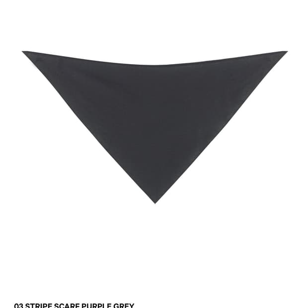 코이세이오 스트라이프 퍼플그레이 스카프