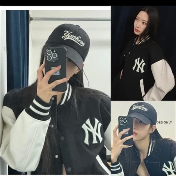 mlb 울베이직 바시티 자켓 L 새상품 택달림