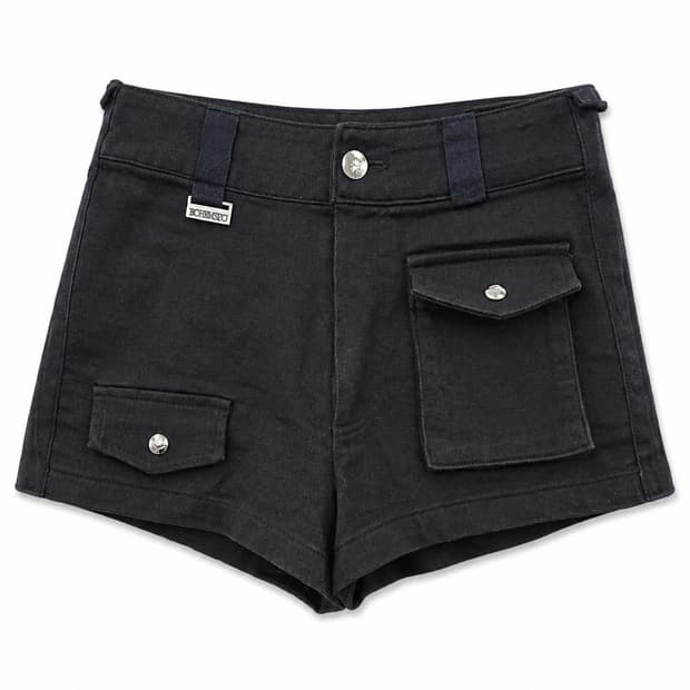 보헤미안서울 블랙 카고 숏팬츠 S