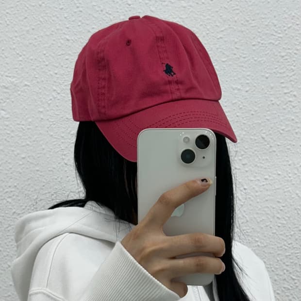 폴로 랄프로렌 네이비포니 레드 볼캡
