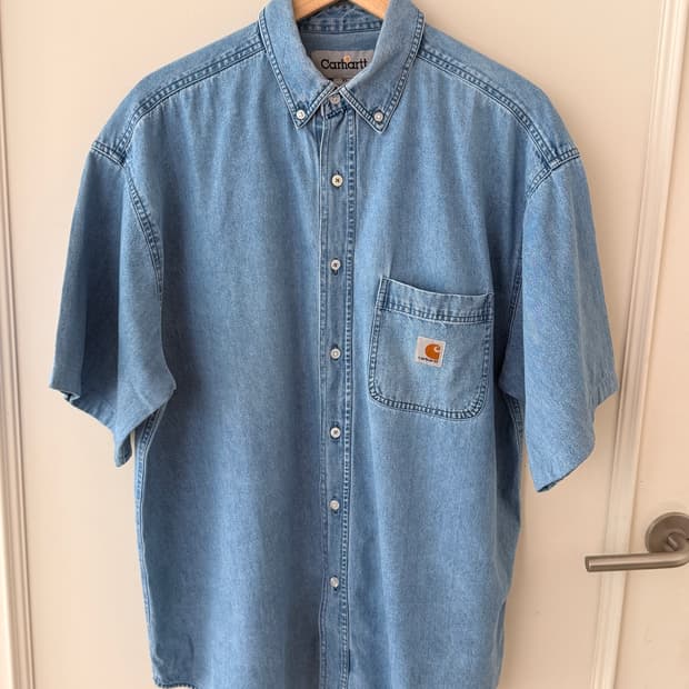 칼하트(Carhartt) 연청 데님 워크 셔츠 XL
