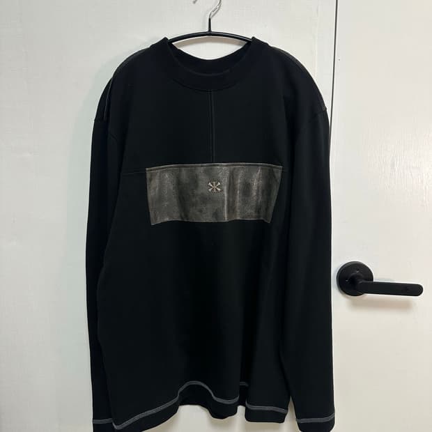 kimmick creviced patchwork long sleeve