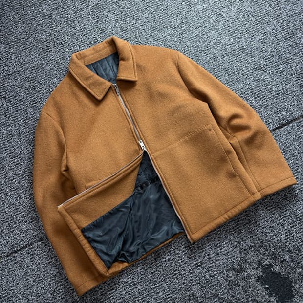 라퍼지스토어 투웨이 울 미니멀 해링턴 자켓 3079