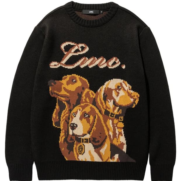 LMC HUNTING DOG KNIT SWEATER black