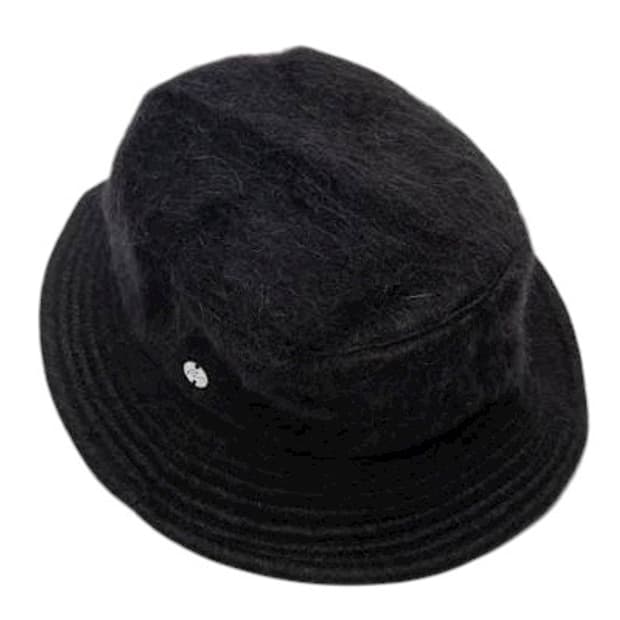 아워레가시 블랙 모헤어 버킷햇