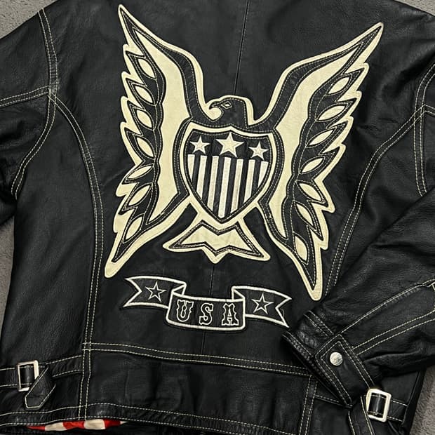 WHERE MI USA 워리어80-90s 가죽 자켓 처분 