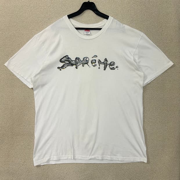 (XL) 슈프림 18FW 리퀴드 반팔 티셔츠 