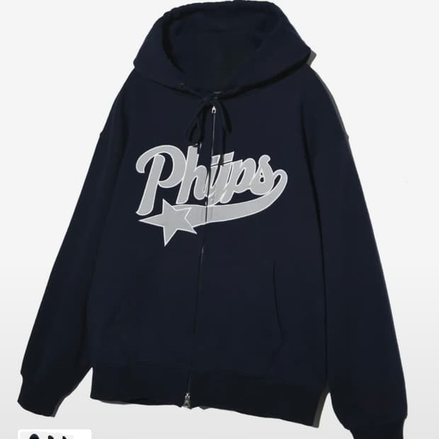 피지컬디파트먼트 스타테일 후드집업 s