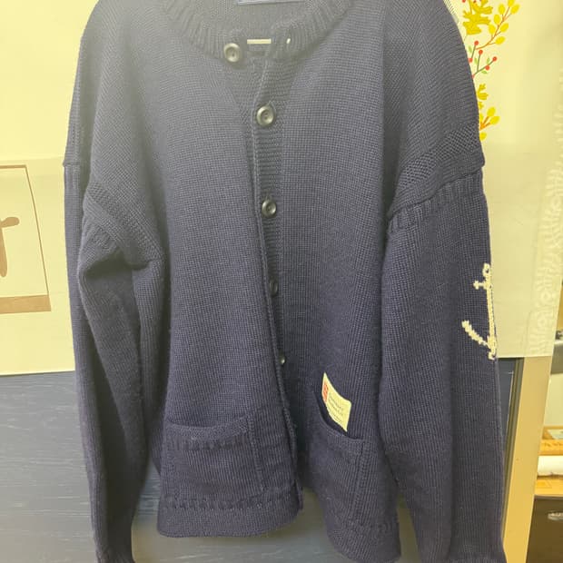 [46] 건지울른스 피셔맨 가디건 네이비