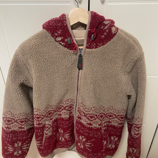 빈티지 양털 후드집업