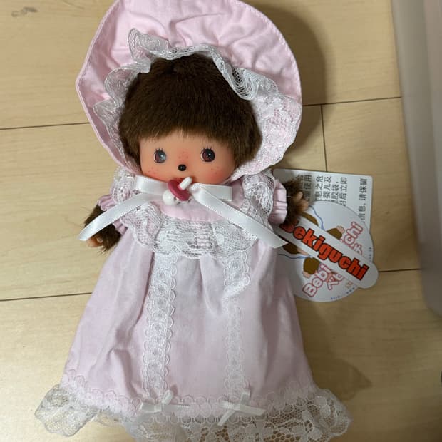 몬치치 베비치치 인형 핑크 레이스 드레스