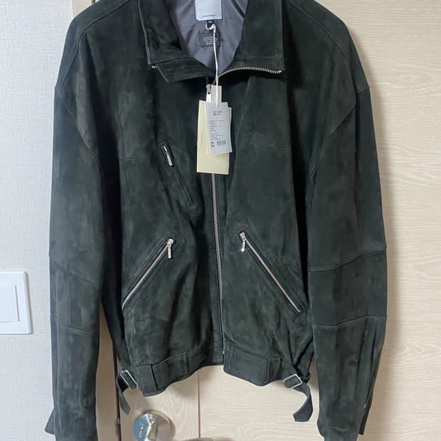 [3] 폴리테루 스웨이드 자켓 딥 차콜