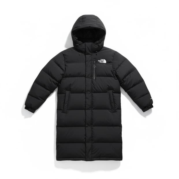 노스페이스 구스다운 롱패딩 블랙 105 XL 