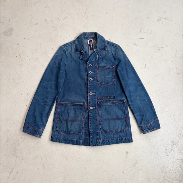 90s DIESEL 디젤 빈티지 데님 커버올 자켓 S