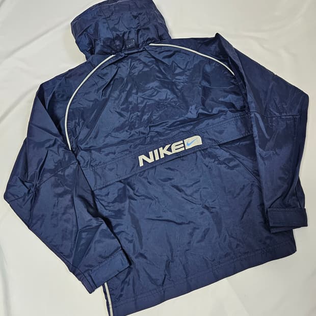 나이키 90s 올드스쿨 스트링 하프집업 아노락 빈티지 바람막이 XL