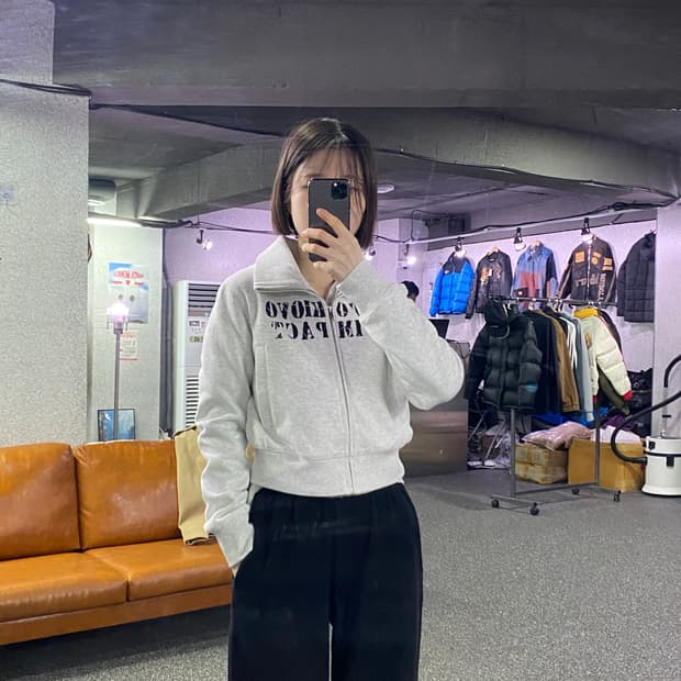 빈티지 펑크 코튼 이니셜 집업 B3867