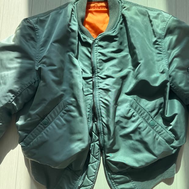 알파인더스트리 ma-1 정밀복각 빈티지